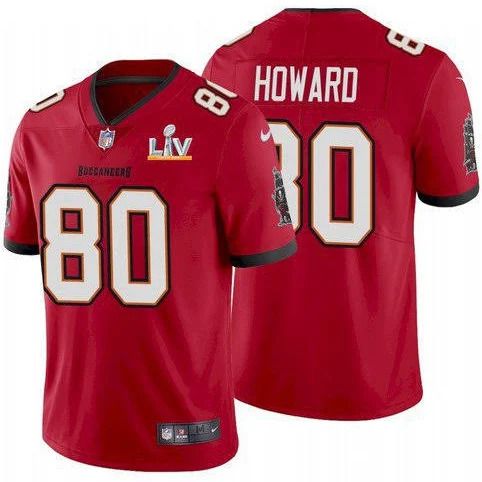 Men Tampa Bay Buccaneers #80 O.J. Howard Nike Red Super Bowl LV Limited NFL Jersey